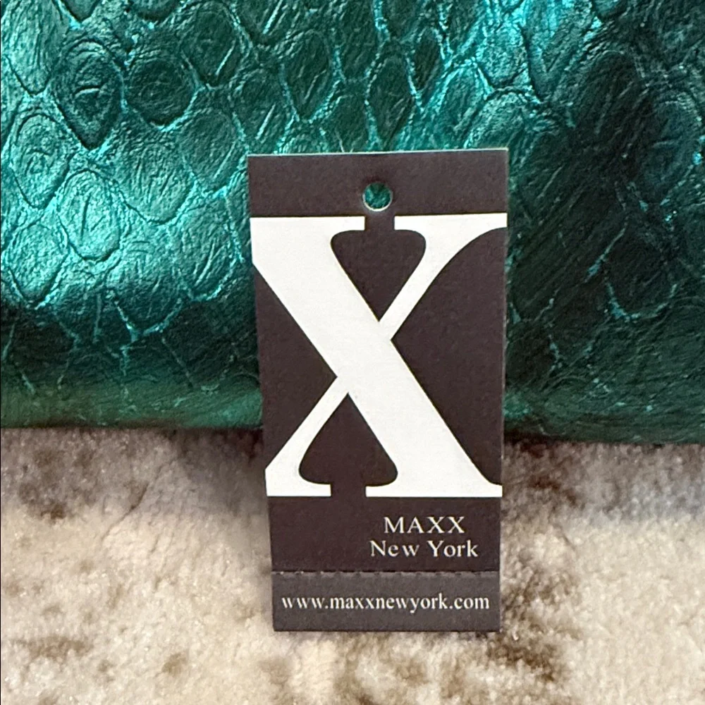 Metallic Marine Green and Gold Women's MAXX NY Bag - Picture 6 of 7